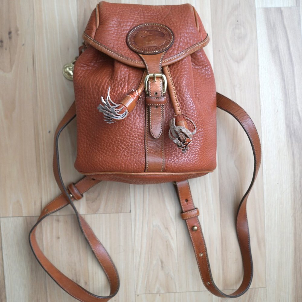 1990s Dooney and Bourke Backpack British Tan
